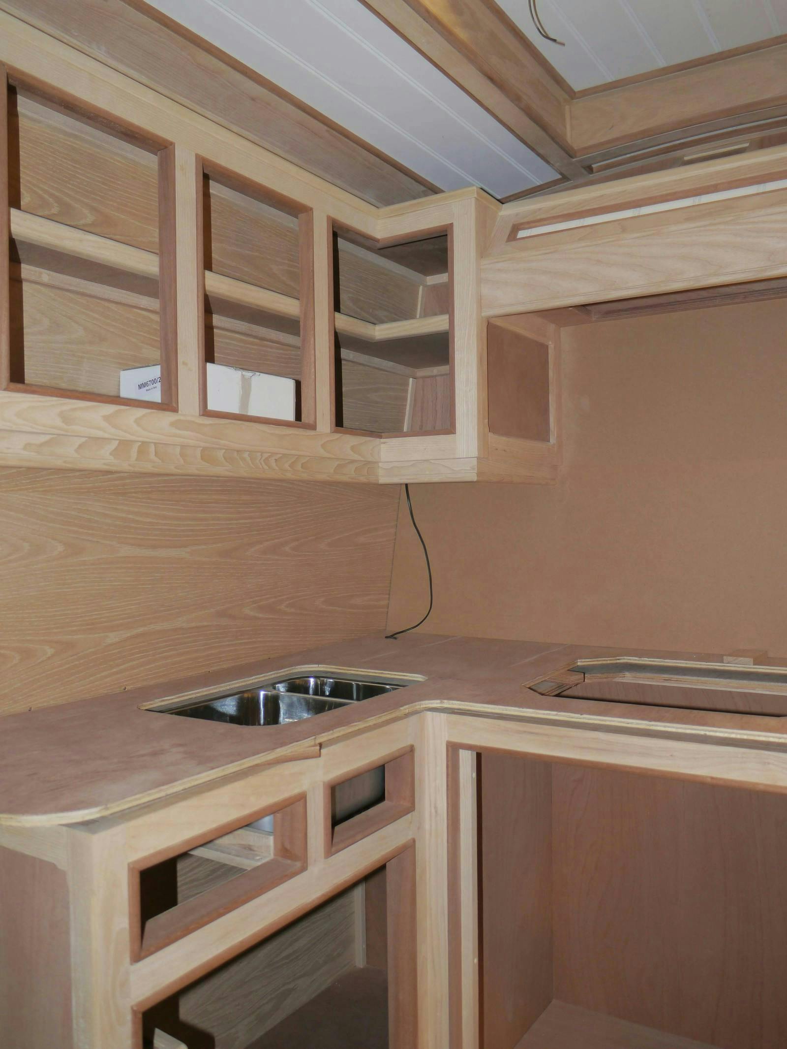 Beautiful carpentry in our latest luxury narrowboat Hawk